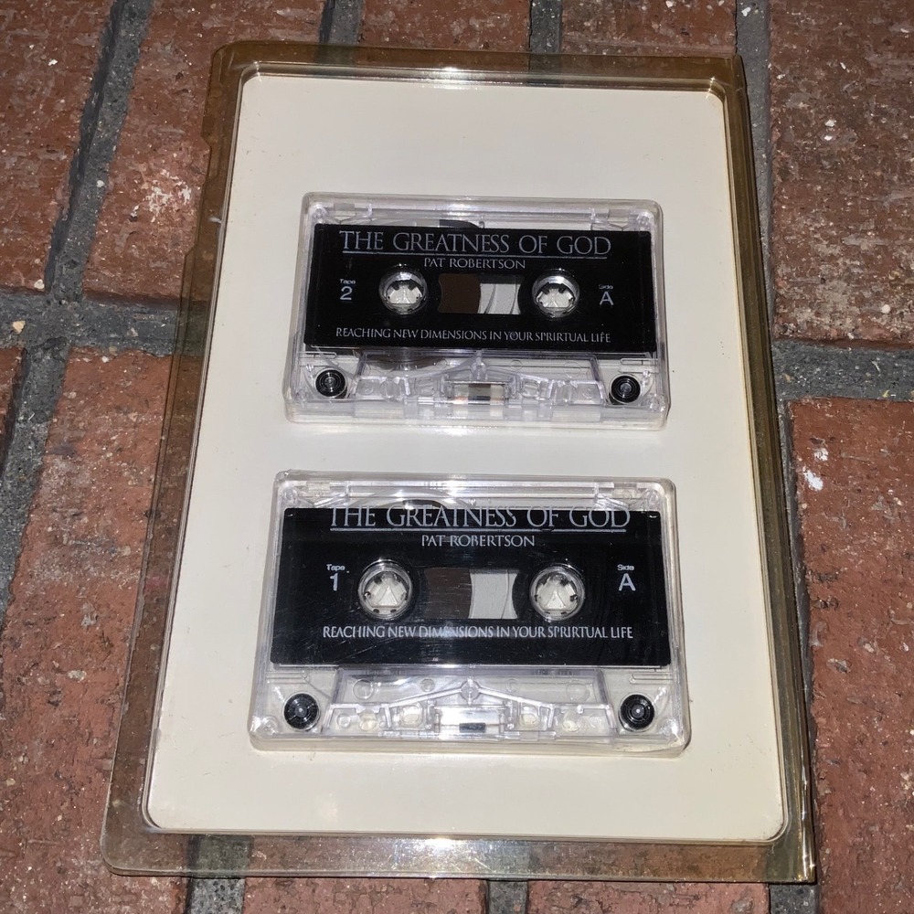 The Greatness of God Pat Robertson CBN 2 pk Audio Cassette Tape Set‎ - Picture 2 of 2